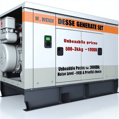 Unbeatable Prices 500-3000kg Noise Level≤105dB Products Weichai Diesel Generator Set