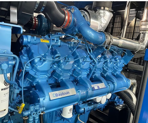 Low Noise Baudouin Diesel Generator Set  715KVA/572KW with Rated Speed 1500/1800rpm