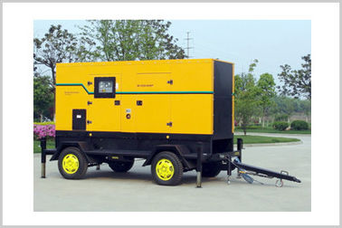 3 fase 4 Dradenaanhangwagen Opgezette Diesel Generator, Geluiddichte Diesel Generatorreeks