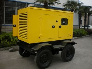 32KW stille Typeaanhangwagen Opgezette Diesel Generator Viertaktdiesel In drie stadia